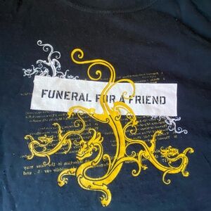 “Funeral For A Friend” Band Black Graphic Tee 🪐